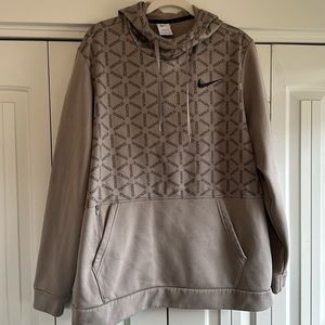 Tan Nike hooded sweatshirt